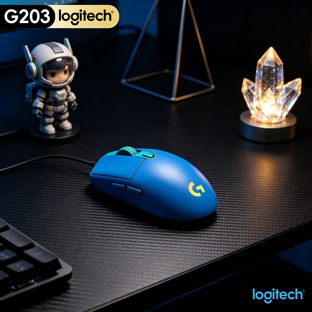 Logitech Mouse G203 - Logitech G203 Wired Gaming Mouse Smooth