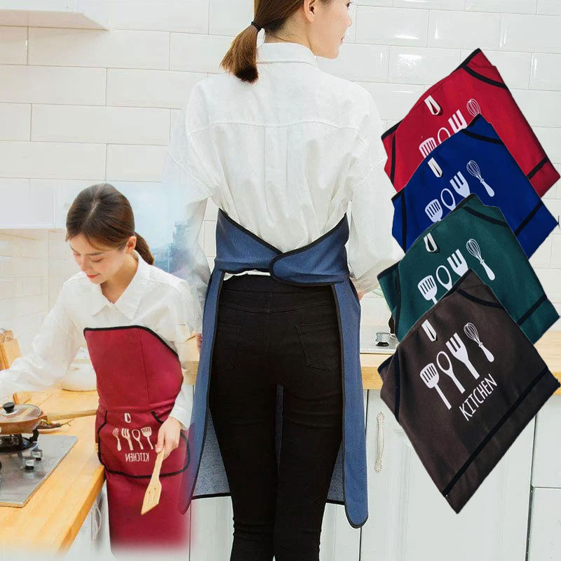Korean Style Auto No-Tie Apron - Tech Accessories Cheap 评论和价格