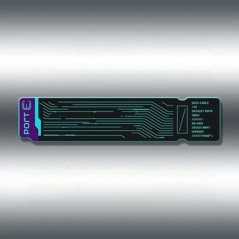 1PC Cyberpunk Tech Label Graph - Tech Gear Accessories 评论和价格