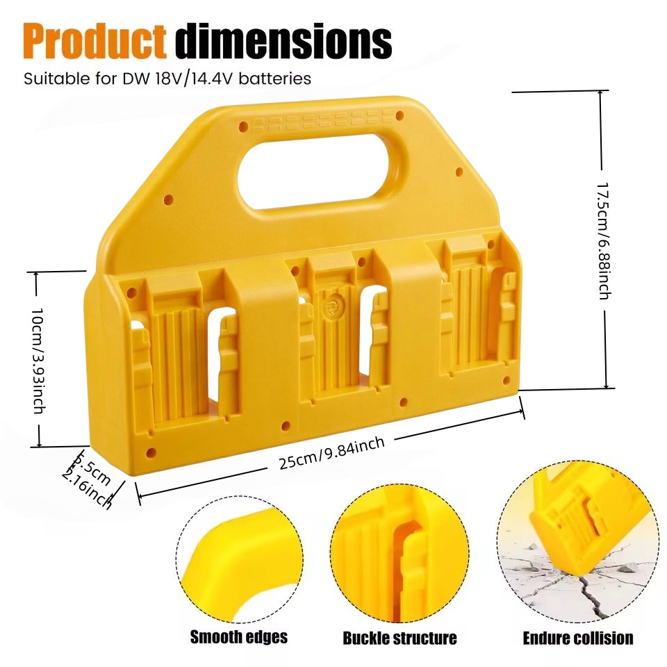 For Dewalt 18V Battery Storage - Tech Accessories Holder 评论和价格