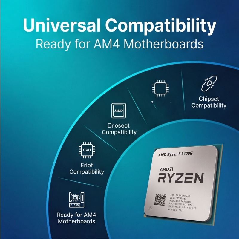 Used Ryzen 5 3400G AM4 CPU 12n - Amd Cpu Ryzen 5 评论和价格