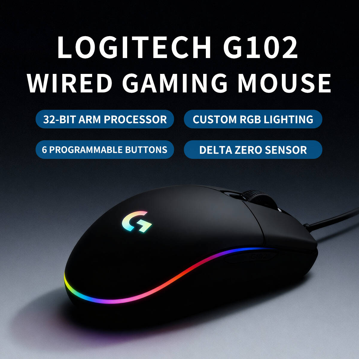 Logitech G203 Mouse, Wired USB - Logitech Mouse G203 评论和价格