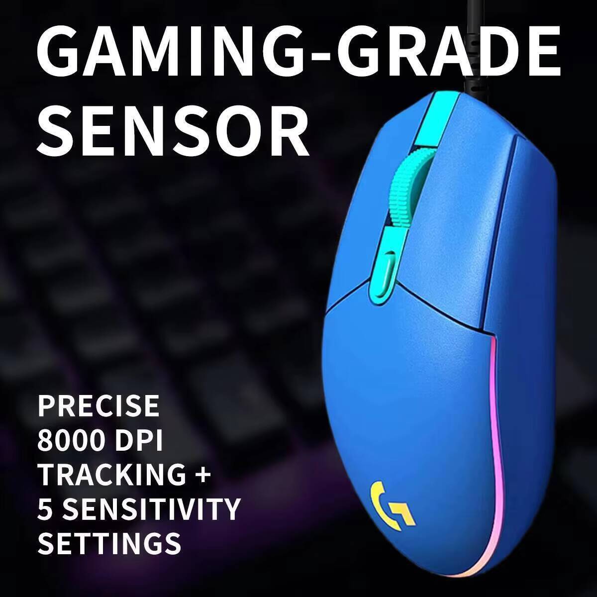 Logitech G203 Wired Mouse for  - Logitech Mouse G203 评论和价格