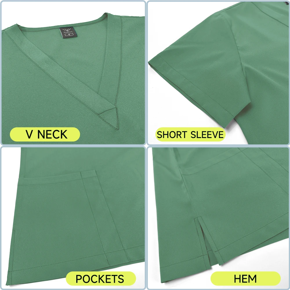 Medical Nurse Uniform 2Piece W - Vet Tech Accessories 评论和价格