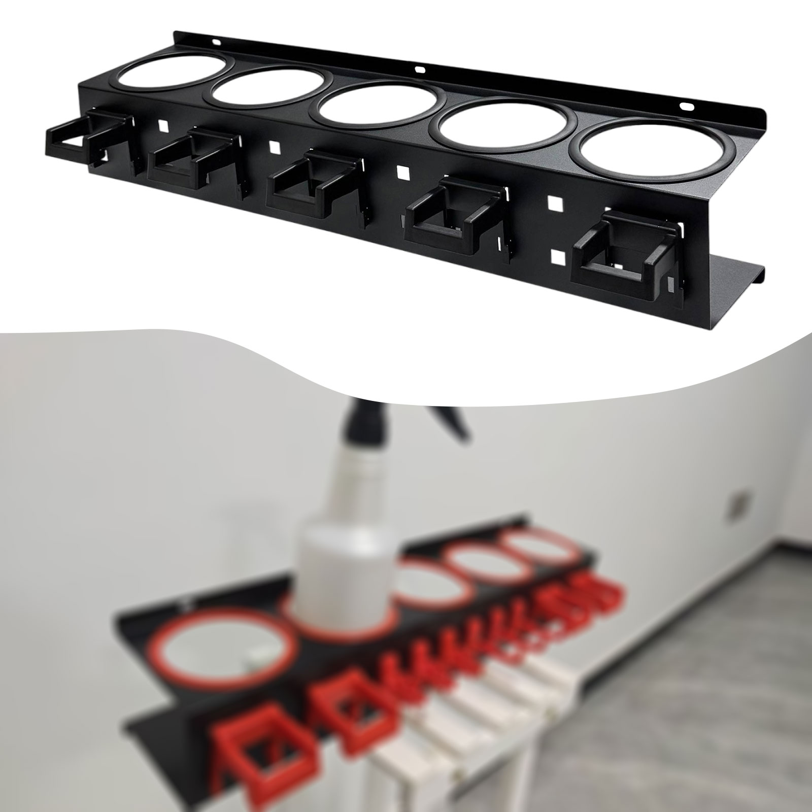 Wall Mounted Spray Bottle Stor - Tech Accessories Holder 评论和价格