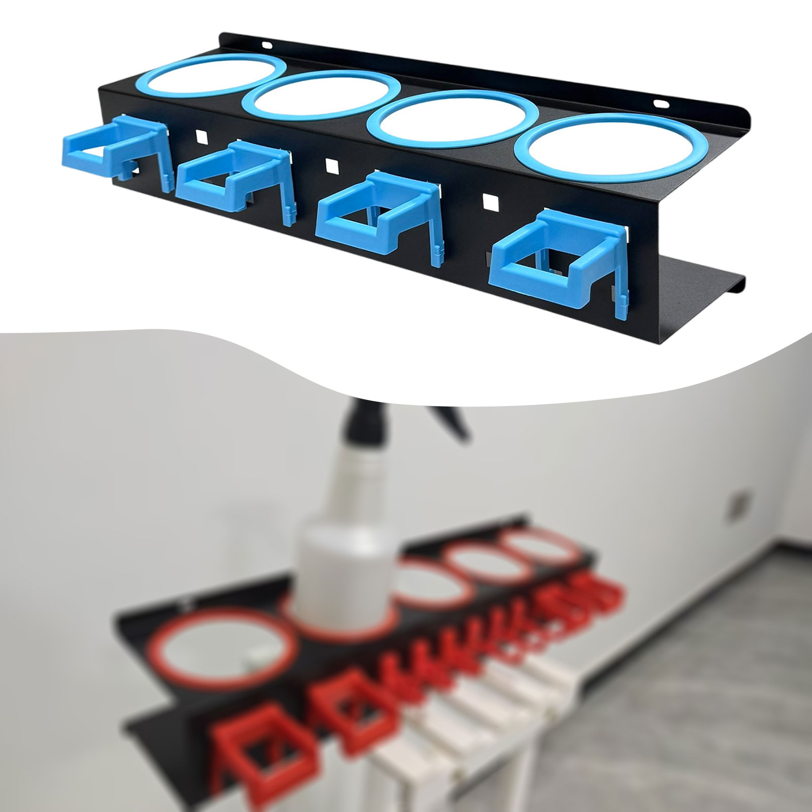Wall Mounted Spray Bottle Stor - Tech Accessories Holder 评论和价格