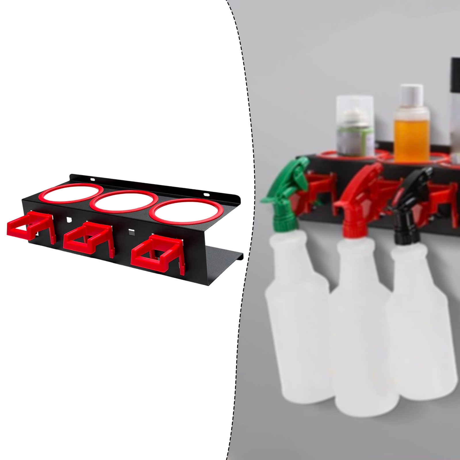 Wall Mounted Spray Bottle Stor - Tech Accessories Holder 评论和价格