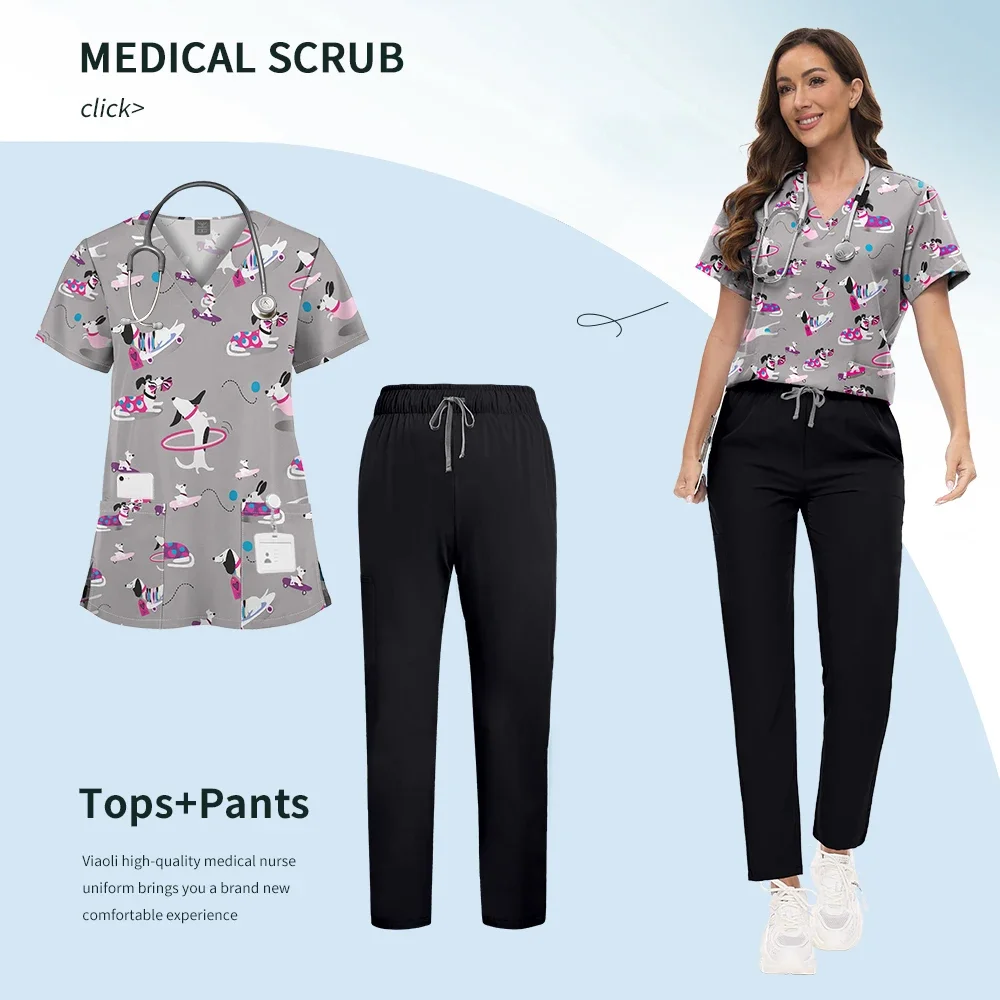 Wholesale Printed Scrub Unifor - Vet Tech Accessories 评论和价格
