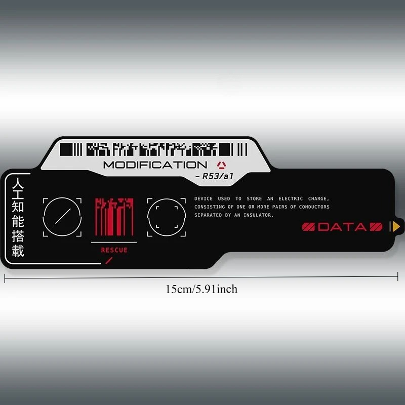 Cyberpunk Tech QR Code Vinyl S - Tech Accessories For Laptop 评论和价格