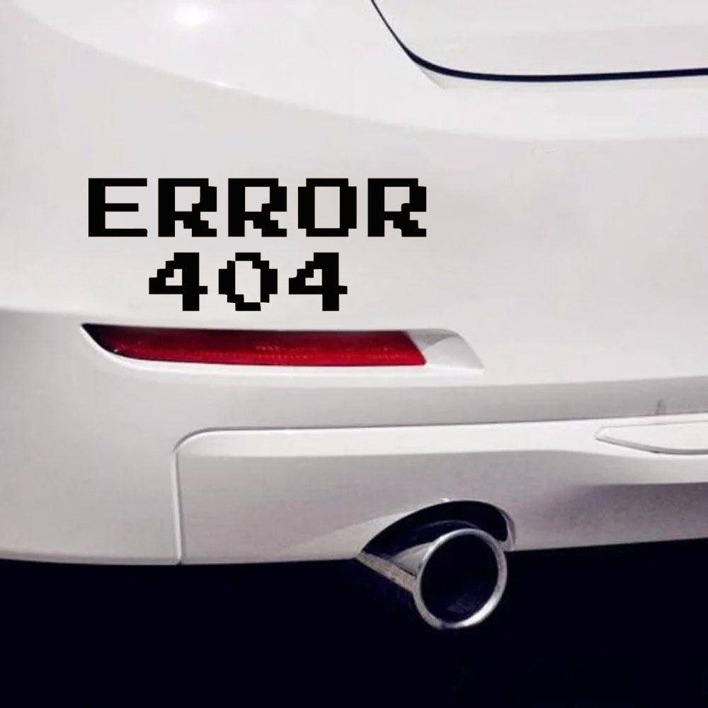 Error 404 Pixel Font Car Stick - Tech Accessories For Laptop 评论和价格