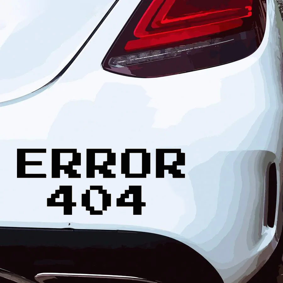 Error 404 Pixel Font Car Stick - Tech Accessories For Laptop 评论和价格