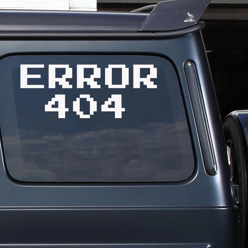 Error 404 Pixel Font Car Stick - Tech Accessories For Laptop 评论和价格