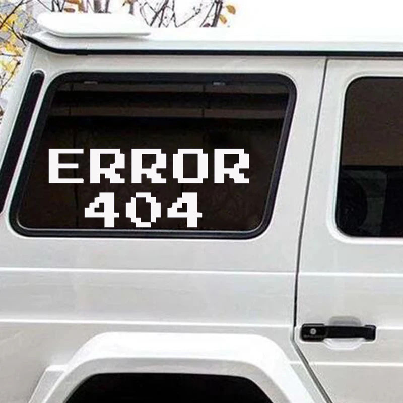 Error 404 Pixel Font Car Stick - Tech Accessories For Laptop 评论和价格