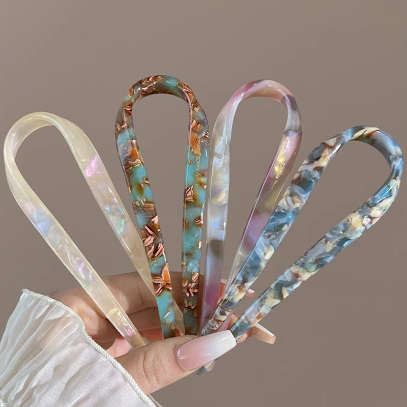 U-Shaped Hair Sticks Acetate A - Tech Accessories For Women 评论和价格