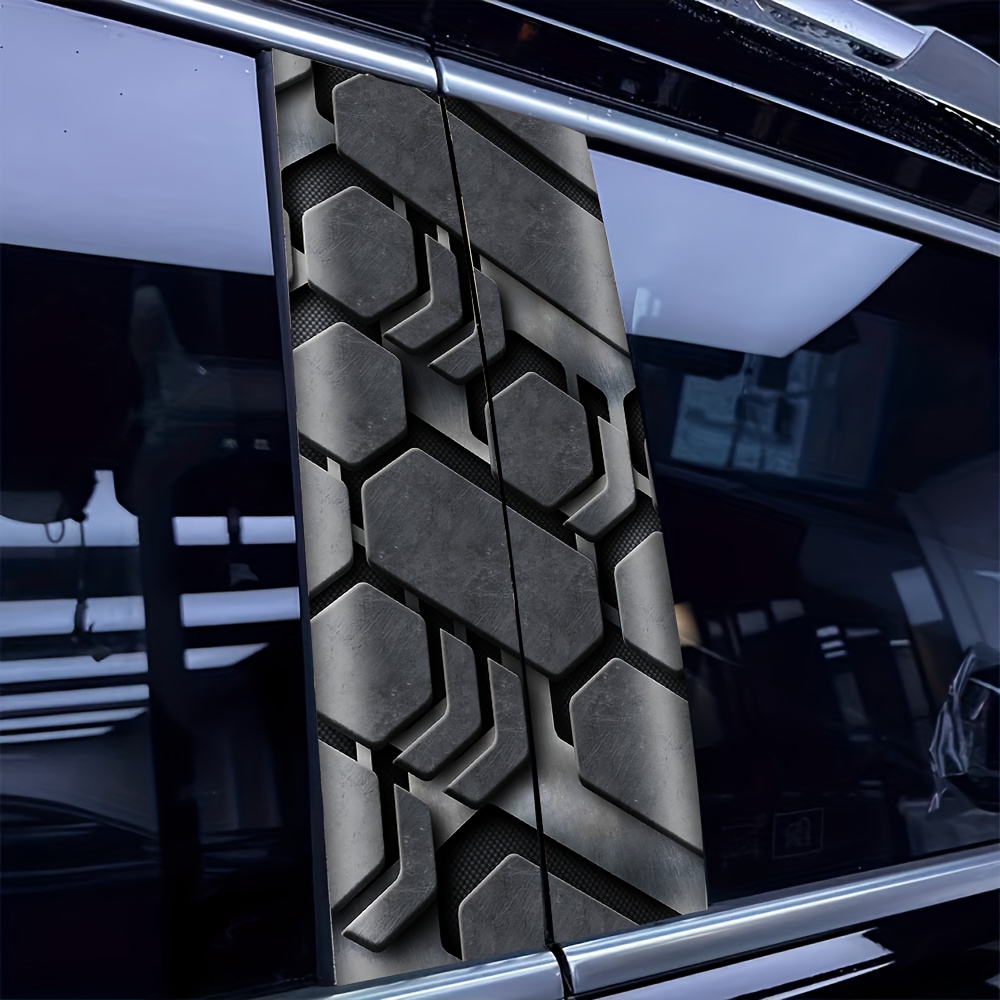 2-Piece Metal Tech Pattern Car - Tech Accessories For Laptop 评论和价格