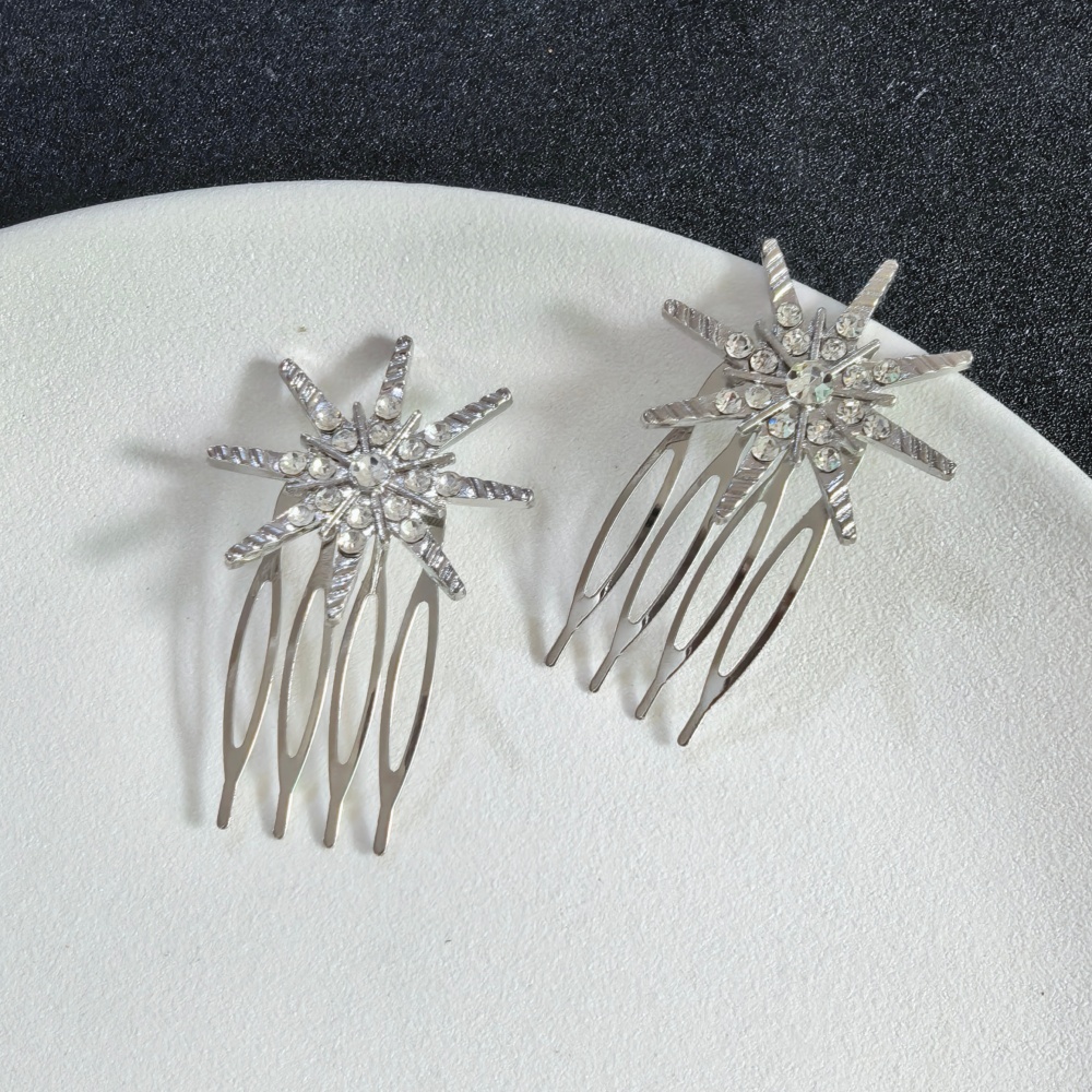 Luxury Starburst Crystal Hairp - Tech Accessories For Women 评论和价格